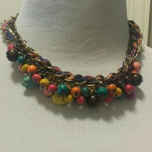Colorful statement necklace